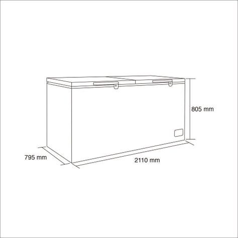 Congelador dual tapa dura 745 Lts. BD-745-2