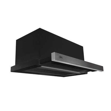 Campana Retractil Negra 60 cm, 3 velocidades-0