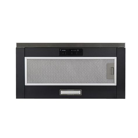 Campana Retractil Negra 60 cm, 3 velocidades-1