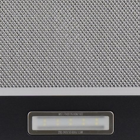 Campana Retractil Negra 60 cm, 3 velocidades-4