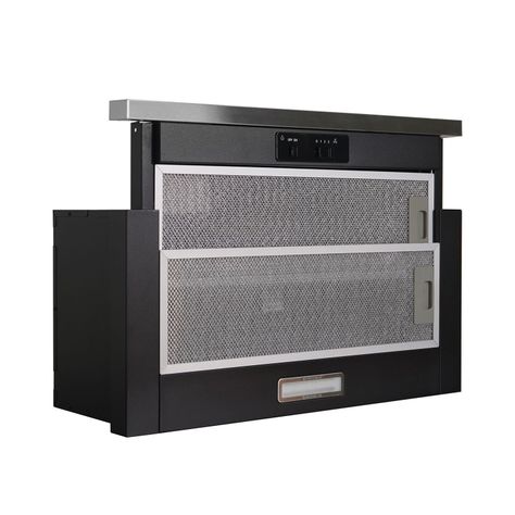 Campana Retractil Negra 60 cm, 3 velocidades-2