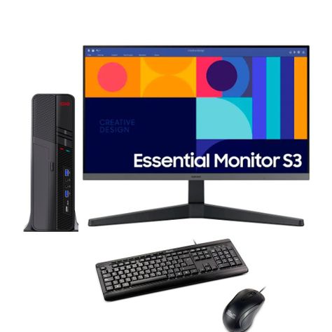 Desktop i5 14ºG 8GB Ram 256Gb SSD Nvidia Quadro + Monitor  teclado y mouse-0