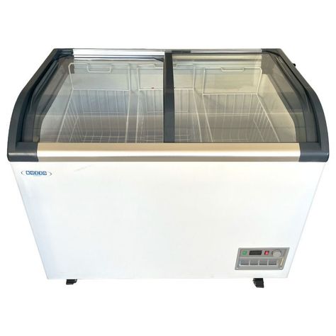 Congeladora vidrio curvo 3 canastillos 320Lts. - Iluminación Led BOZZO-1