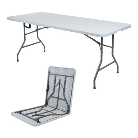 Mesa plegable blanca 1.80 mts-0