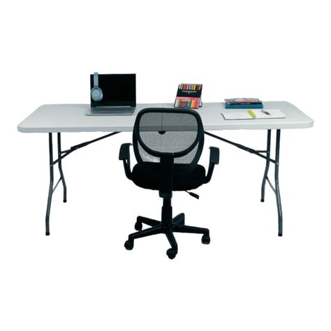 Mesa plegable blanca 1.80 mts-6