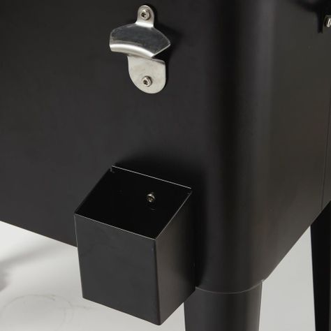 Cooler Retro Metálico Negro 60 Litros BOZZO-6