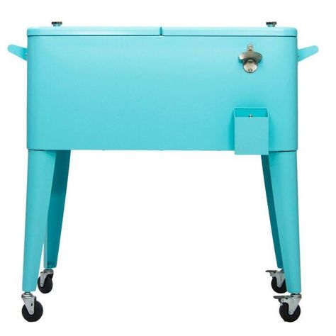 Cooler Retro Metálico Turquesa 60L BOZZO-0
