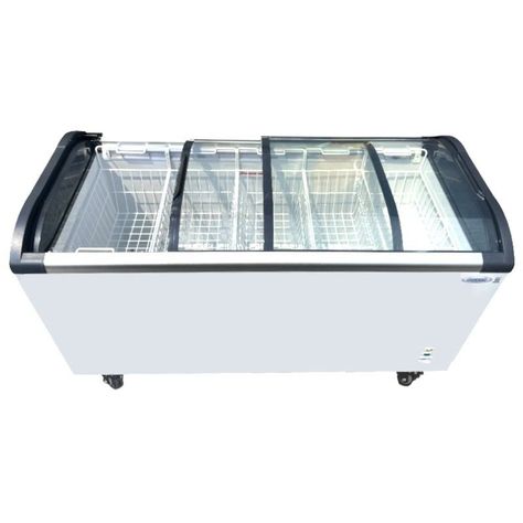 Congeladora vidrio curvo 5 canastillos 520 Lts. - Iluminación Led-2