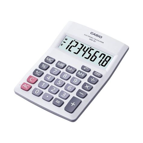Calculadora Mini de Escritorio Casio MW-8V-WE-0