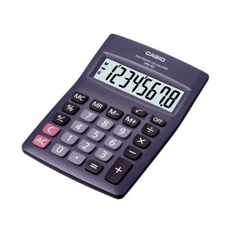Calculadora Escritorio Mini Casio MW-8V-BK-0