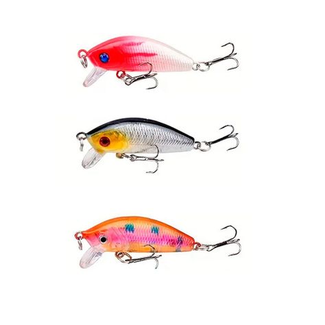 Pack 3 Señuelos Pochitas 4g 5cm Pesca Deportiva En Rios-0