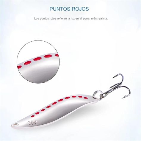 Chispa Giratoria Red Dots De65mm, 15g Para Rio Y Mar-2