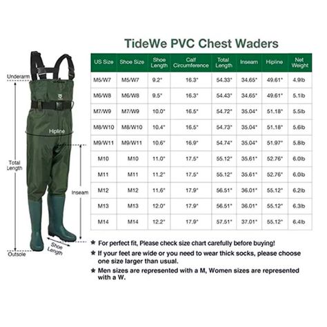 Wader De Pesca Impermeable Pvc Talla 41-4