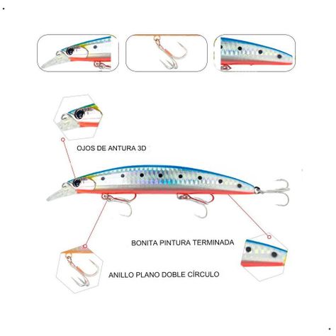 Señuelo De Pesca Flotante Minnow, 25g, Lenguado, Corvina-1