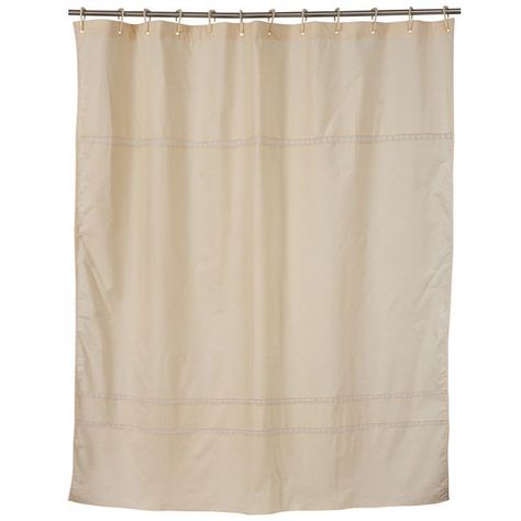 CORTINA DE BAÑO 5 PIEZAS CREA CRUDO 180X180 CMS.-2