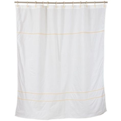Cortina y Set de baño 5 piezas 180 x 180 cms crudo bolillo-2