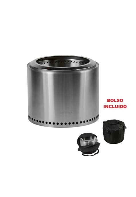 Brasero K-Fire + Base Kaltemp Sin Humo Acero Inoxidable-3