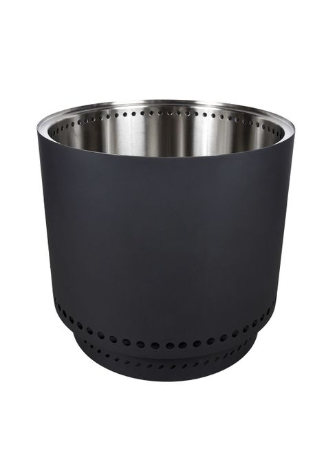 Brasero K-Fire Negro + Base Kaltemp Sin Humo Acero Inoxidable-3