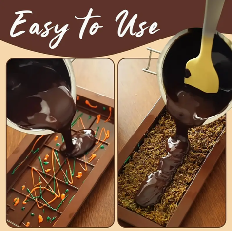 Molde Chocolate Dubai / Molde Barra De Chocolate De Silicón-5