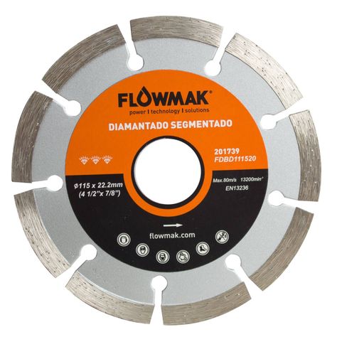 Disco diamantado 4,5 pulgadas segmentado Flowmak-0
