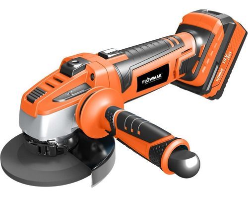 Esmeril Angular 4,5puLG (115mm)18v Con Batería Marca Flowmak-1