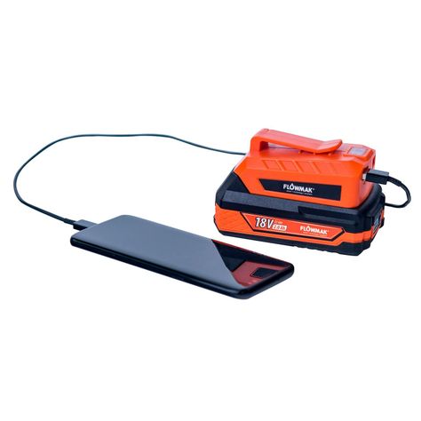 Cargador De Respaldo Portátil Doble Usb 18v, Marca Flowmak-1
