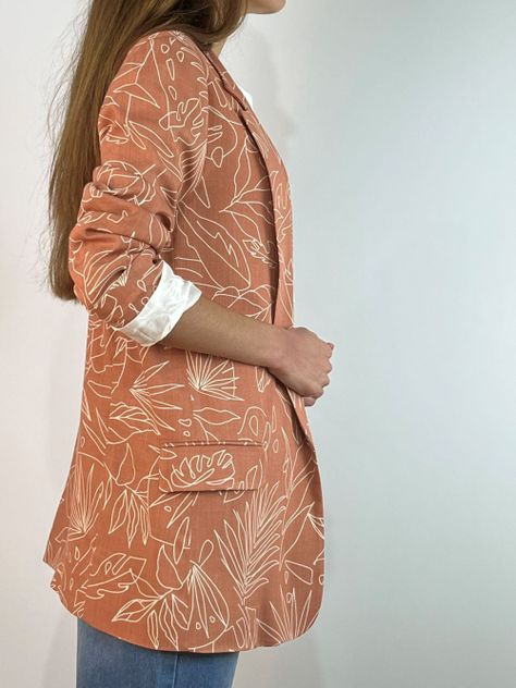 BLAZER RECTO ESTAMPADO -3