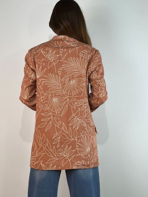 BLAZER RECTO ESTAMPADO -2