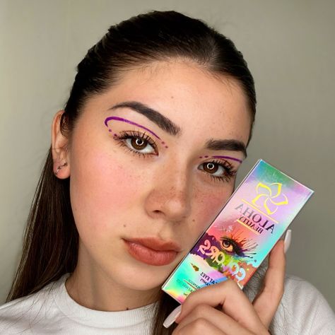 Delineador Cat Eyes Stamps PINK (Kit 4 en 1) de Aloha Beauty-1