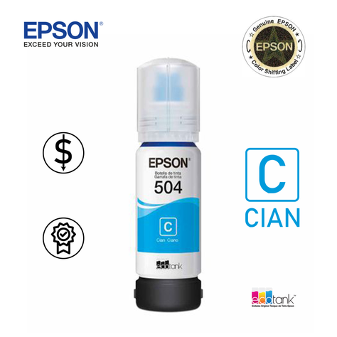 Botella de Tinta Cian T504-1