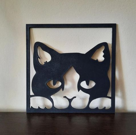 Cuadros Gatos De La Suerte 20cmx20cm Pack 3ud-3