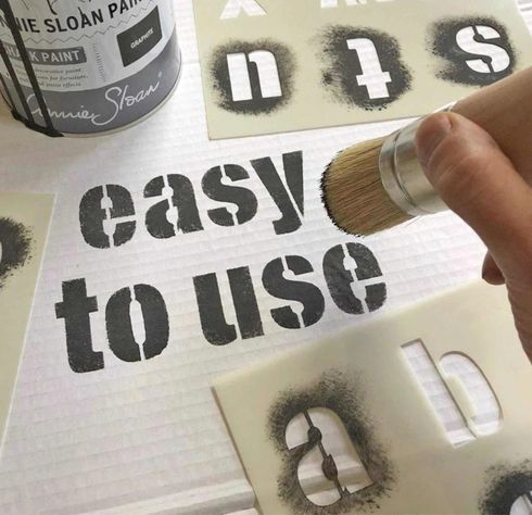 Plantillas Reutilizables Para Letras Y Números De 18.5 Cm-3