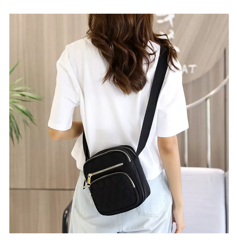 Cartera Tipo Bandolera Elegante Moda Negro-2