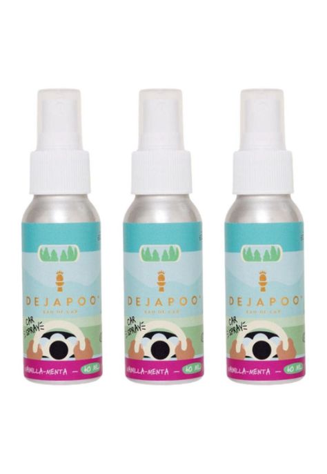 3 Eau De Car Spray Auto Aromatizante Dejapoo Vainilla-menta-0