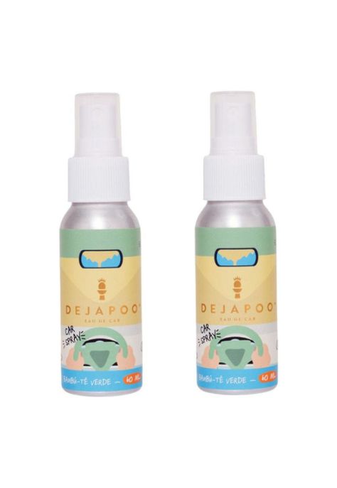 2 Eau De Car Spray Aromatizante Dejapoo Bambu - Té Verde-0