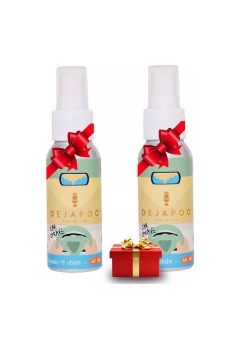 2 Eau De Car Spray Aromatizante Dejapoo Bambu - Té Verde-2