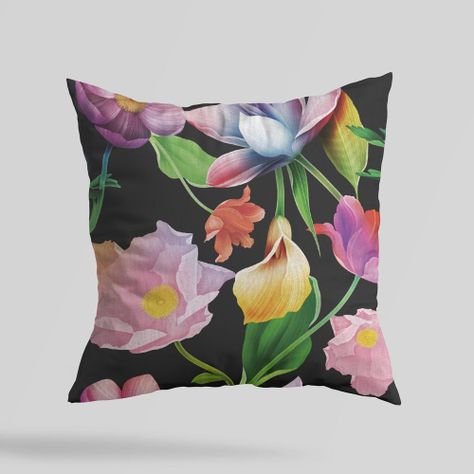 Funda de Cojín Flores - 45 x 45 cm-0