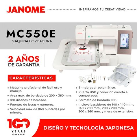 Máquina Bordadora MC550E-4