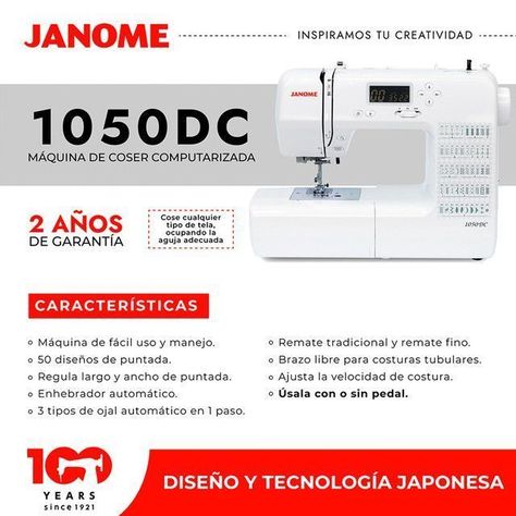 Máquina de Coser Computarizada 1050DC-6