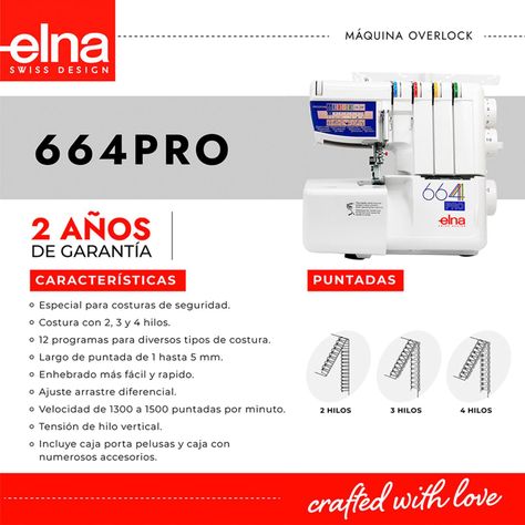Máquina Overlock 664PRO-6