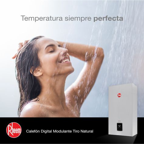 Calefont 13 litros Gas natural Tiro Natural Rheem-5