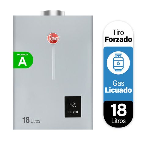 Calefont 18 litros Gas licuado Tiro forzado Rheem-0