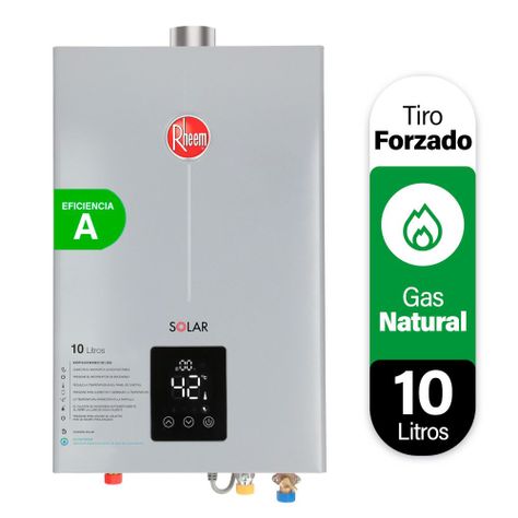 Calefont 10 litros Gas natural Tiro forzado Rheem-0