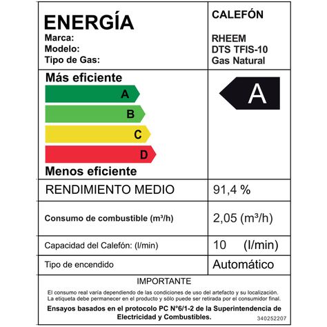 Calefont 10 litros Gas natural Tiro forzado Rheem-9