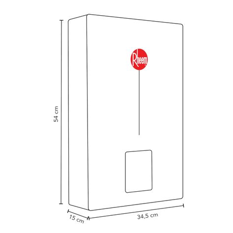 Calefont Tiro Forzado Gas Licuado Digital Rheem 12 Litros-2