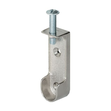 2 Soportes Barra Closet Entrepaño Aluminio hbt-0