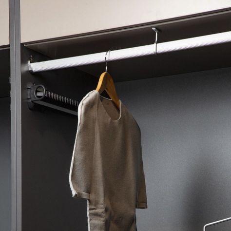Pack Barra Closet 1000 mm más soportes hbt Aluminio-1
