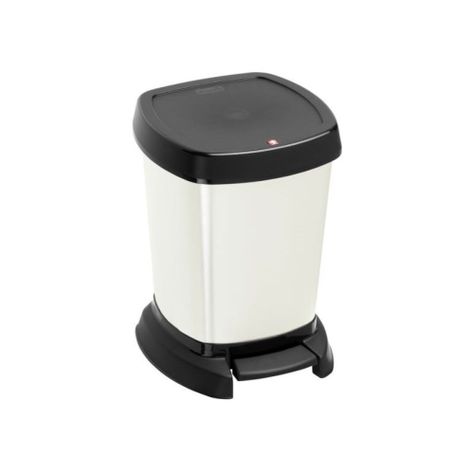 Basurero Pedal Paso 6 lts ROTHO Blanco-0