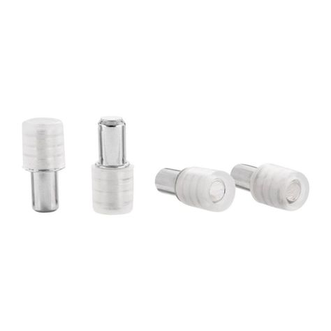 12 Soportes Repisa Niquelado Cristal Duplo hbt-1