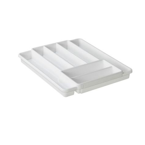 Cubertero Domino 7 Compartimentos 40 cm ROTHO Blanco-1